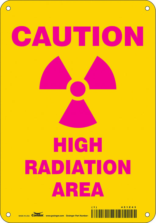 Safety Sign 10 inx7 in Aluminum