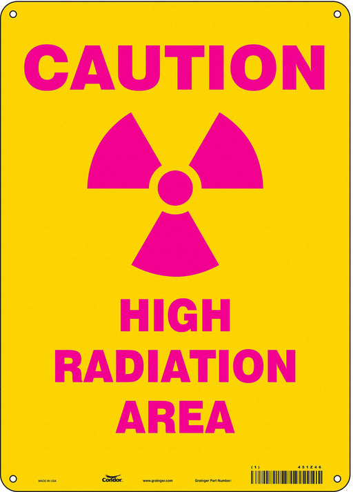Safety Sign 14 inx10 in Polyethylene