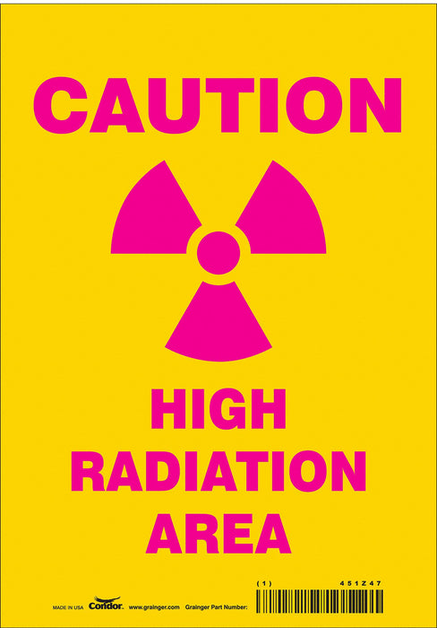 Safety Sign 10 inx7 in Vinyl