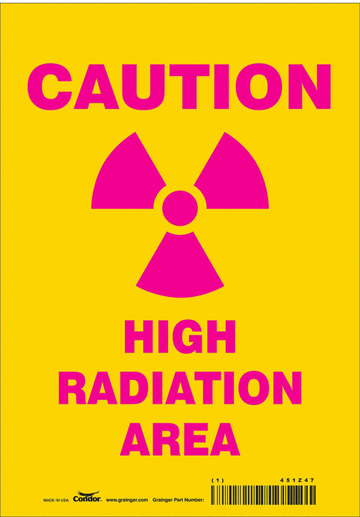 Safety Sign 10 inx7 in Vinyl