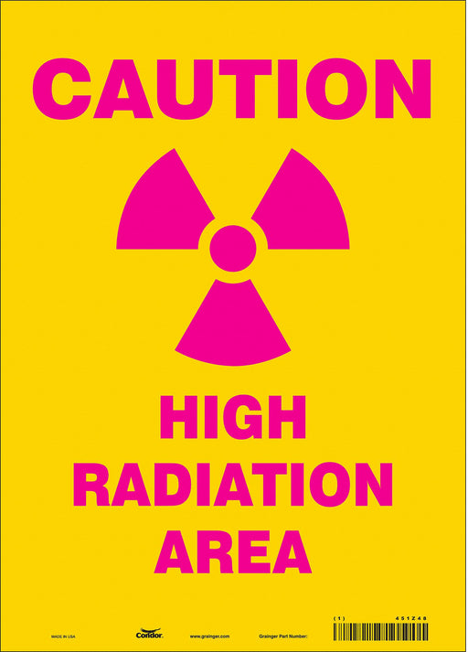 Safety Sign 14 inx10 in Vinyl