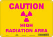 Radiation Safety Sign 7 x 10 Aluminum