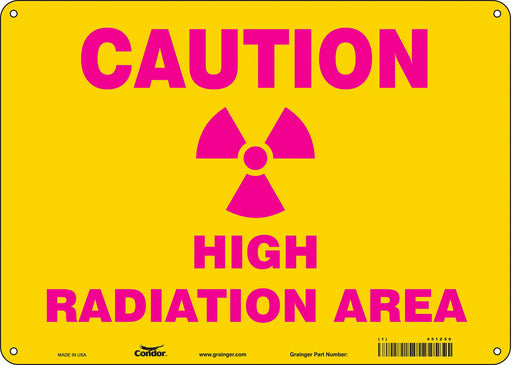 Safety Sign 10 in x 14 in Aluminum