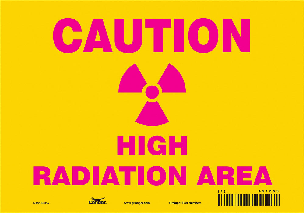 Safety Sign 7 inx10 in Vinyl