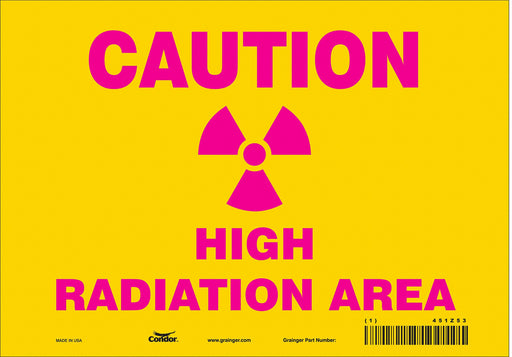 Safety Sign 7 inx10 in Vinyl