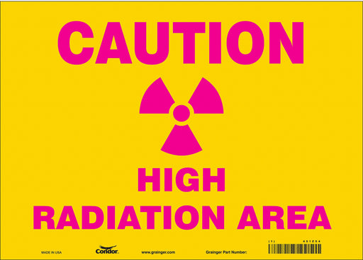 Safety Sign 10 in x 14 in Vinyl