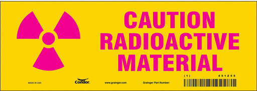 Safety Sign 3.5x10in Magnetic Vinyl
