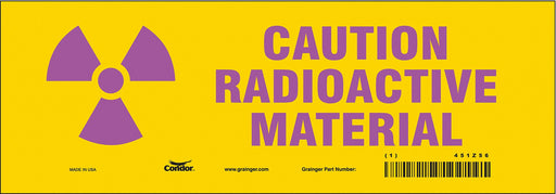 Safety Sign 3 1/2 in x 10 in Vinyl PK10