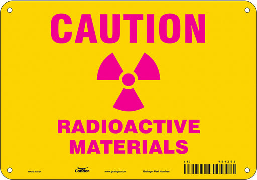 J7006 Safety Sign 7 inx10 in Polyethylene