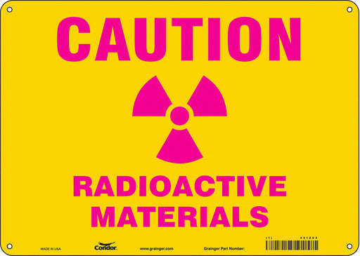 J7006 Safety Sign 10 inx14 in Polyethylene