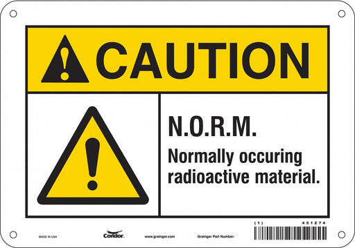 Safety Sign 7 in x 10 in Aluminum
