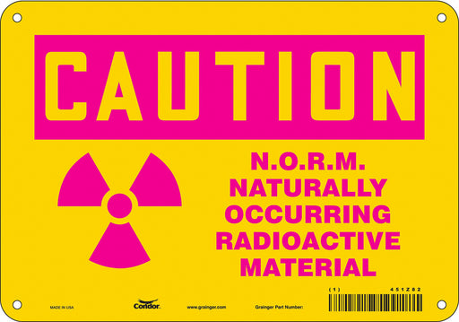 Safety Sign 7 in x 10 in Polyethylene