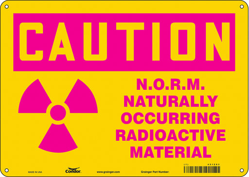 Safety Sign 10 in x 14 in Polyethylene