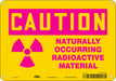 Radiation Safety Sign 7 x 10 Aluminum