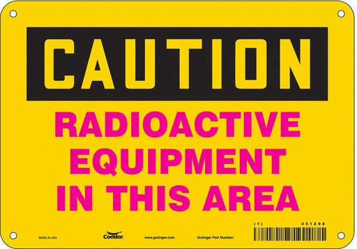Safety Sign 7 in x 10 in Aluminum