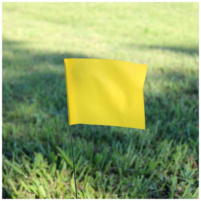 MarkingFlag Yellow Vinyl 2-1/2inH PK100