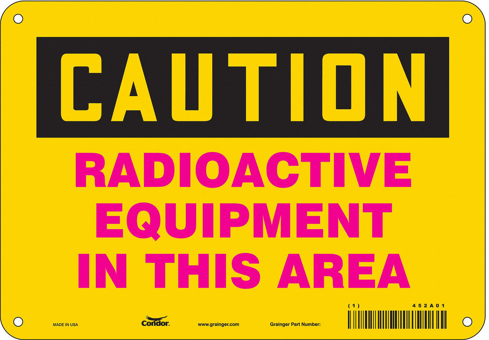 Safety Sign 7 inx10 in Polyethylene