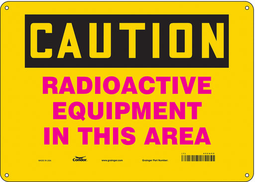 Safety Sign 10 in x 14 in Polyethylene