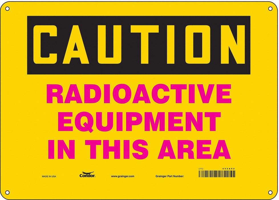 Safety Sign 10 in x 14 in Polyethylene