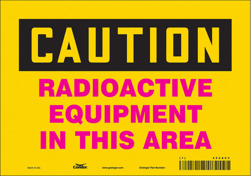 Safety Sign 7 inx10 in Vinyl