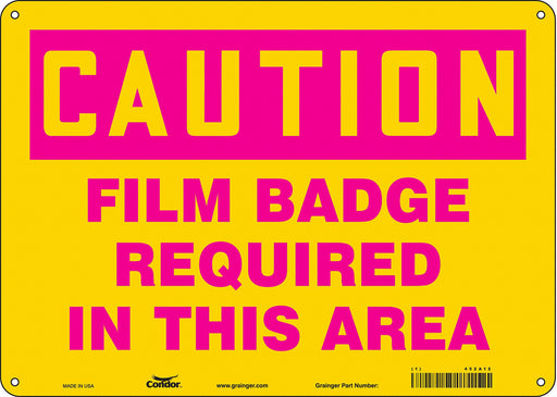 Safety Sign 10 inx14 in Aluminum