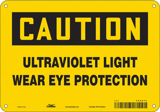 Safety Sign 7 inx10 in Polyethylene