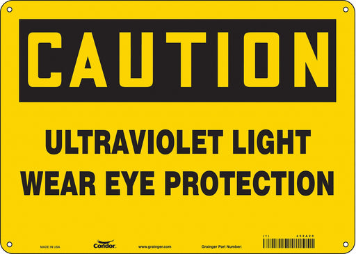 Safety Sign 10 in x 14 in Polyethylene