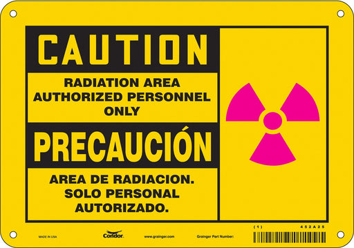 Safety Sign 7 in x 10 in Polyethylene