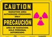Safety Sign 10 in x 14 in Polyethylene