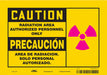 Safety Sign 7 inx10 in Vinyl