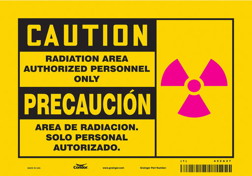 Safety Sign 7 inx10 in Vinyl