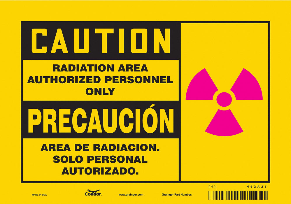 Safety Sign 7 inx10 in Vinyl