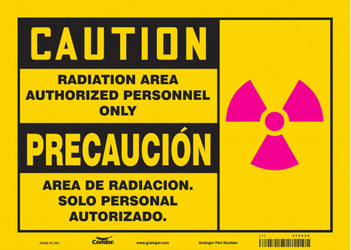 Safety Sign 10 in x 14 in Vinyl