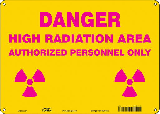 Safety Sign 10 inx14 in Aluminum