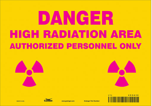 Safety Sign 7 in x 10 in Vinyl