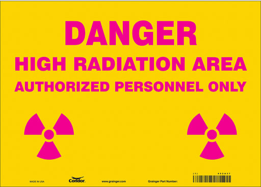 Safety Sign 10 inx14 in Vinyl