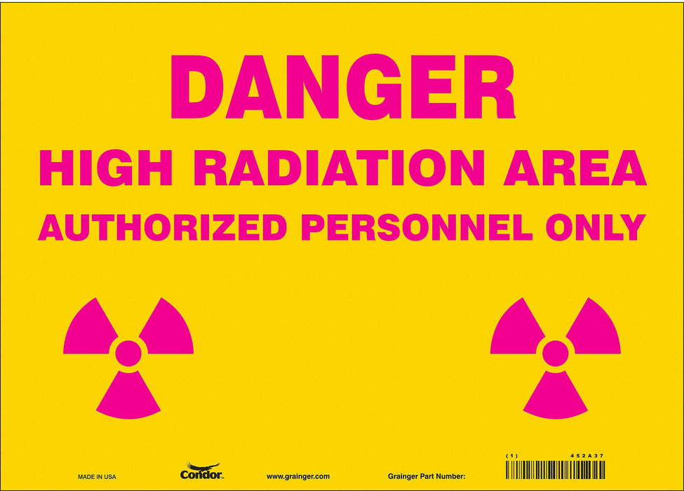 Safety Sign 10 inx14 in Vinyl