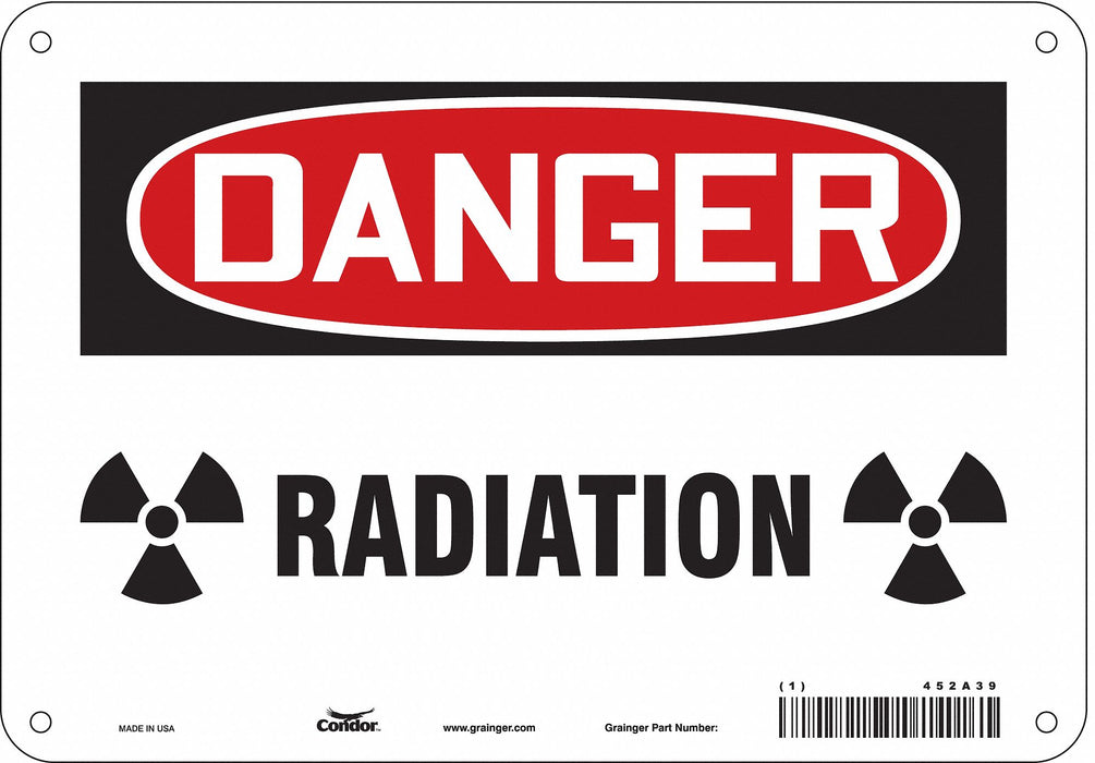 Safety Sign 7 in x 10 in Aluminum