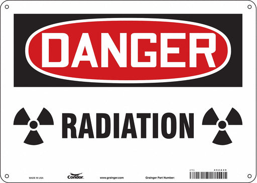 Safety Sign 10 in x 14 in Aluminum