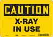 Radiation Sign 7 in x 10 in Aluminum