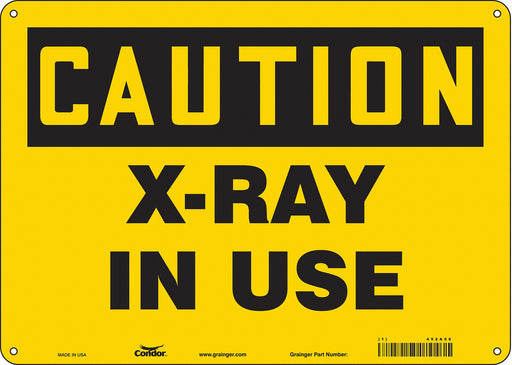 Safety Sign 10 inx14 in Polyethylene