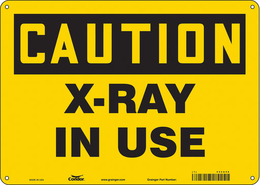 Safety Sign 10 inx14 in Vinyl