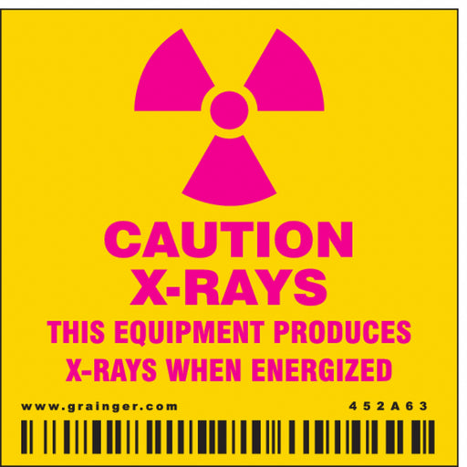Safety Sign 2 1/4 in x 2 1/4 in Vinyl