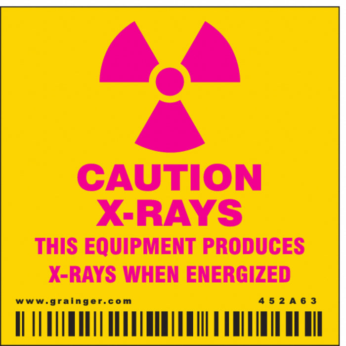 Safety Sign 2 1/4 in x 2 1/4 in Vinyl