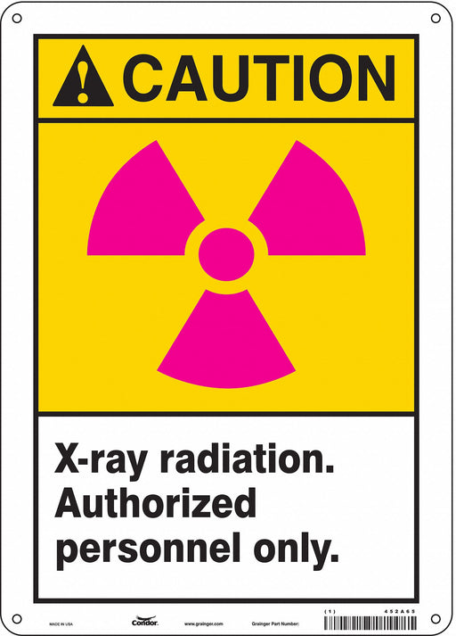 Safety Sign 14 in x 10 in Aluminum