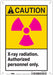 Safety Sign 10 inx7 in Polyethylene