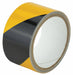 Floor Tape Black/Yellow 2 inx15 ft Roll