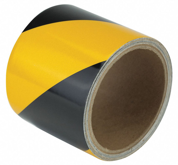 Floor Tape Black/Yellow 3 inx15 ft Roll