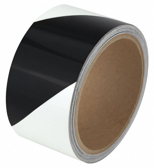 Floor Tape Black/White 2 inx15 ft Roll