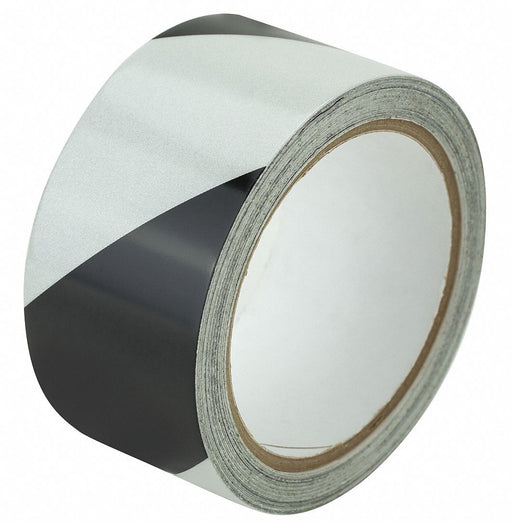Floor Tape Black/White 2 inx30 ft Roll